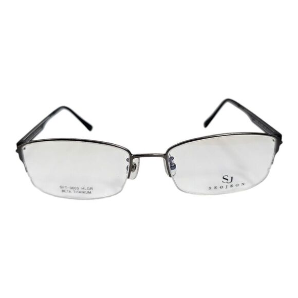 SEOJEON UNISEX EYEGLASSES BETA TITANIUM SFT-0603 HLGR 55/19 138 DEMO - Picture 1 of 13
